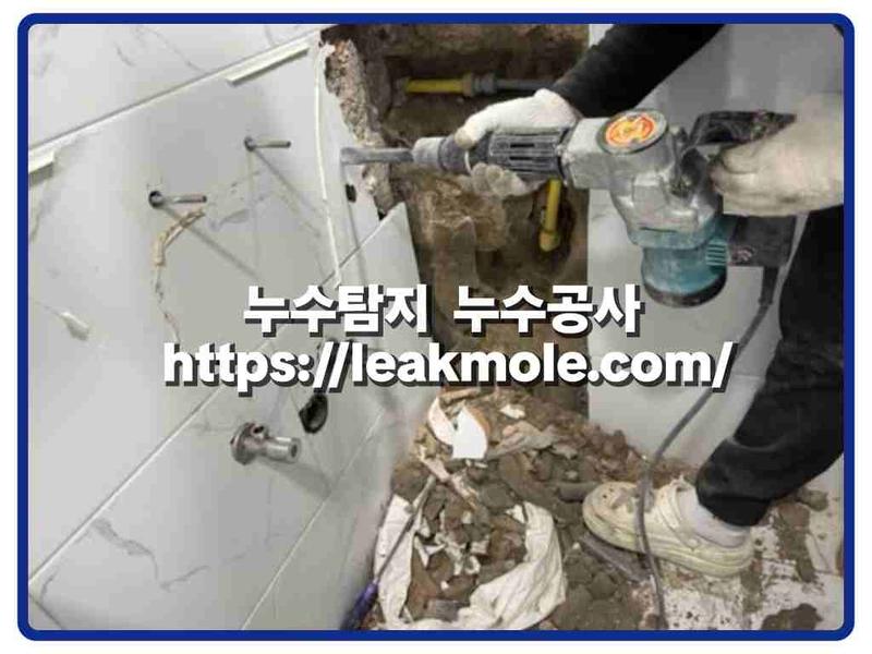 누수탐지 현장 작업 사진 6